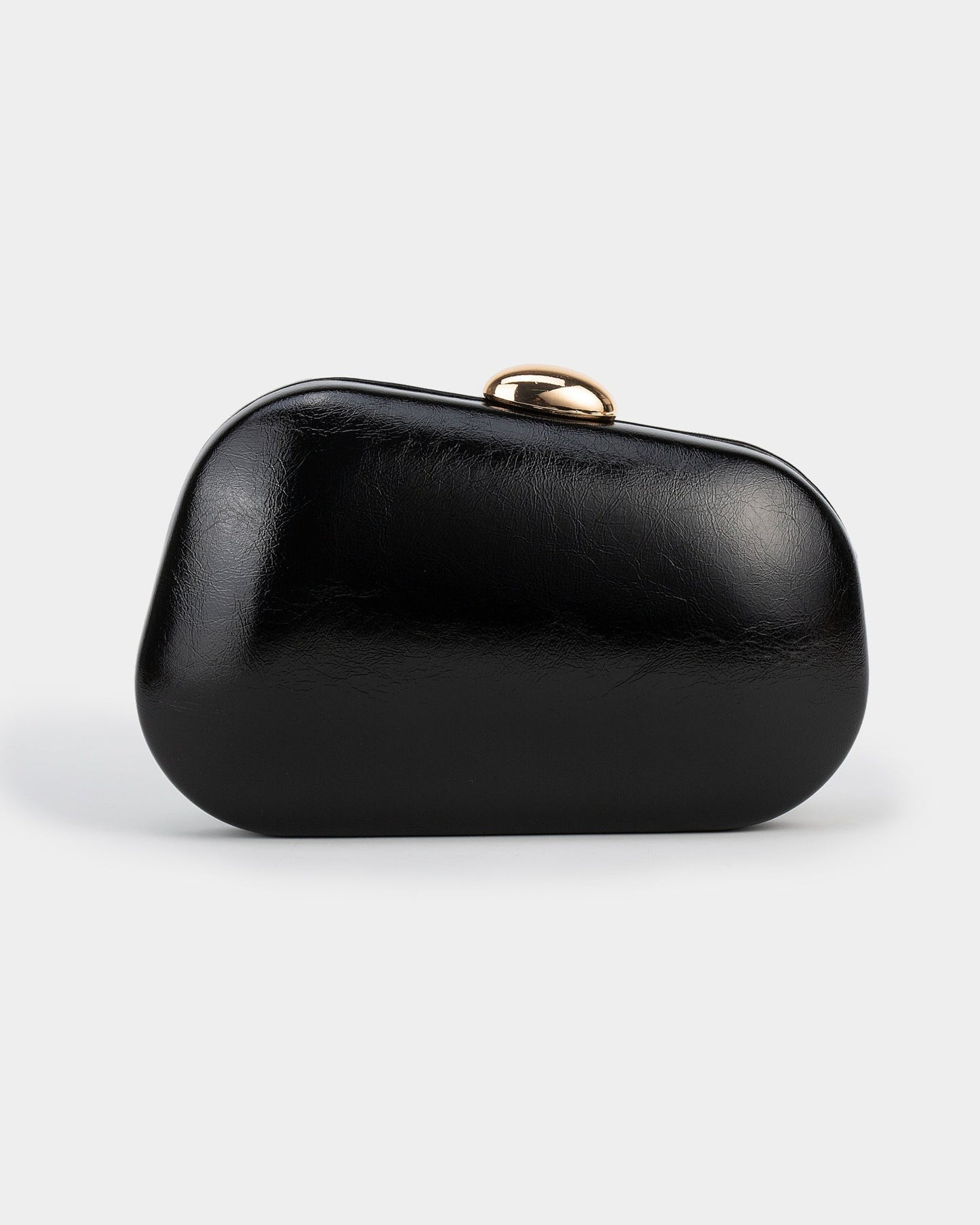 Elysian Sculpted Metallic Clutch