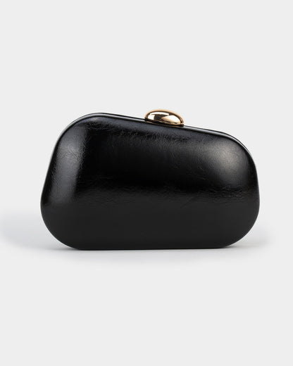 Elysian Sculpted Metallic Clutch