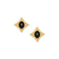 Diamond Onyx Stud Earrings