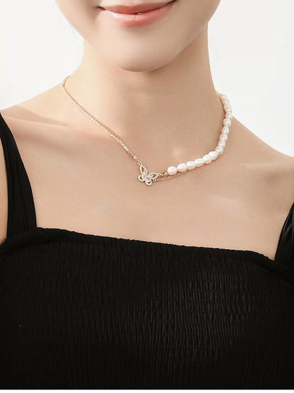 Vintage Natural Baroque Pearl Necklace