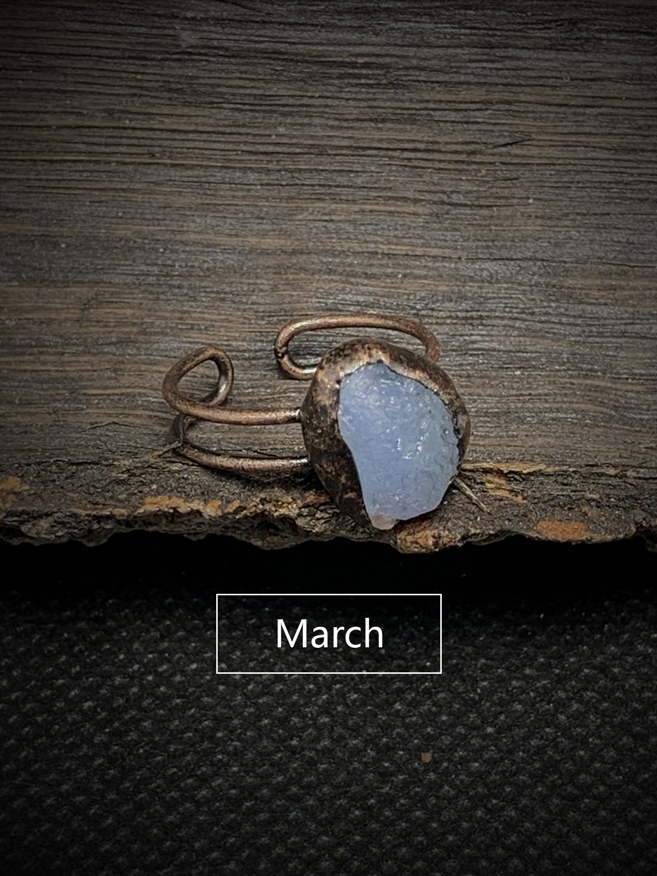 March (Blue Kyanite) Ring