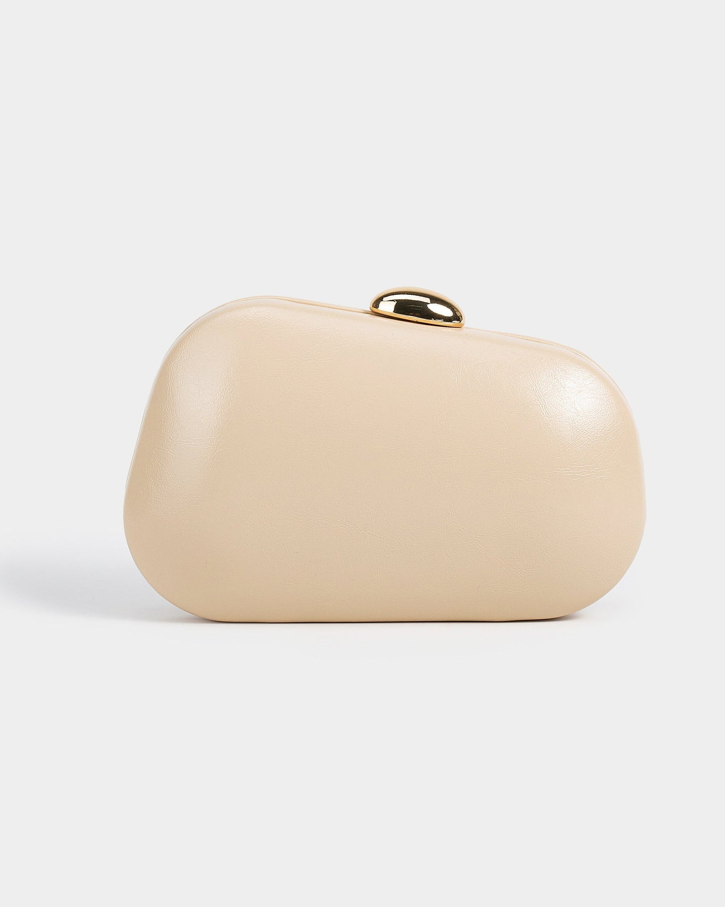 Elysian Sculpted Metallic Clutch