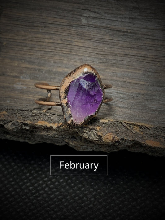 February (Amethyst) Ring