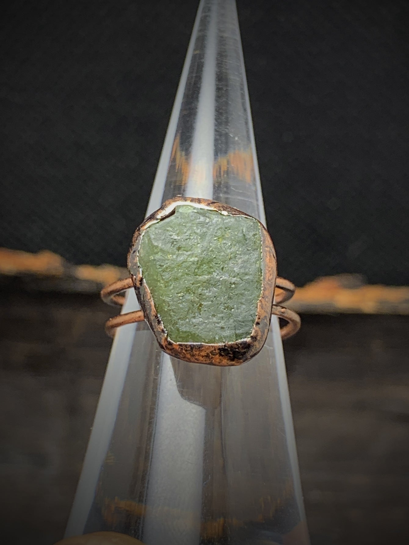 August (Green Tourmaline) Ring