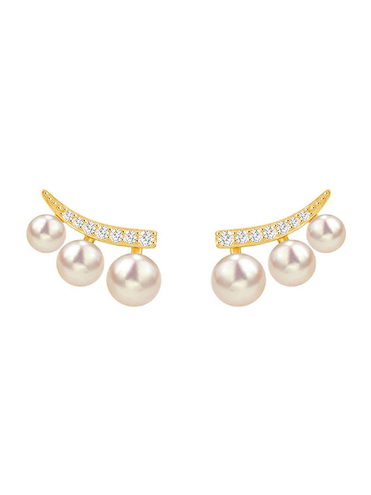 Vintage pearl earrings