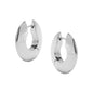 Cool Style Minimalist Glossy Flat Hoop Earrings