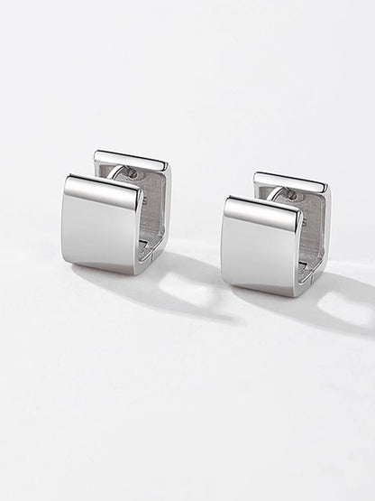 Geometric Square Compact Earrings