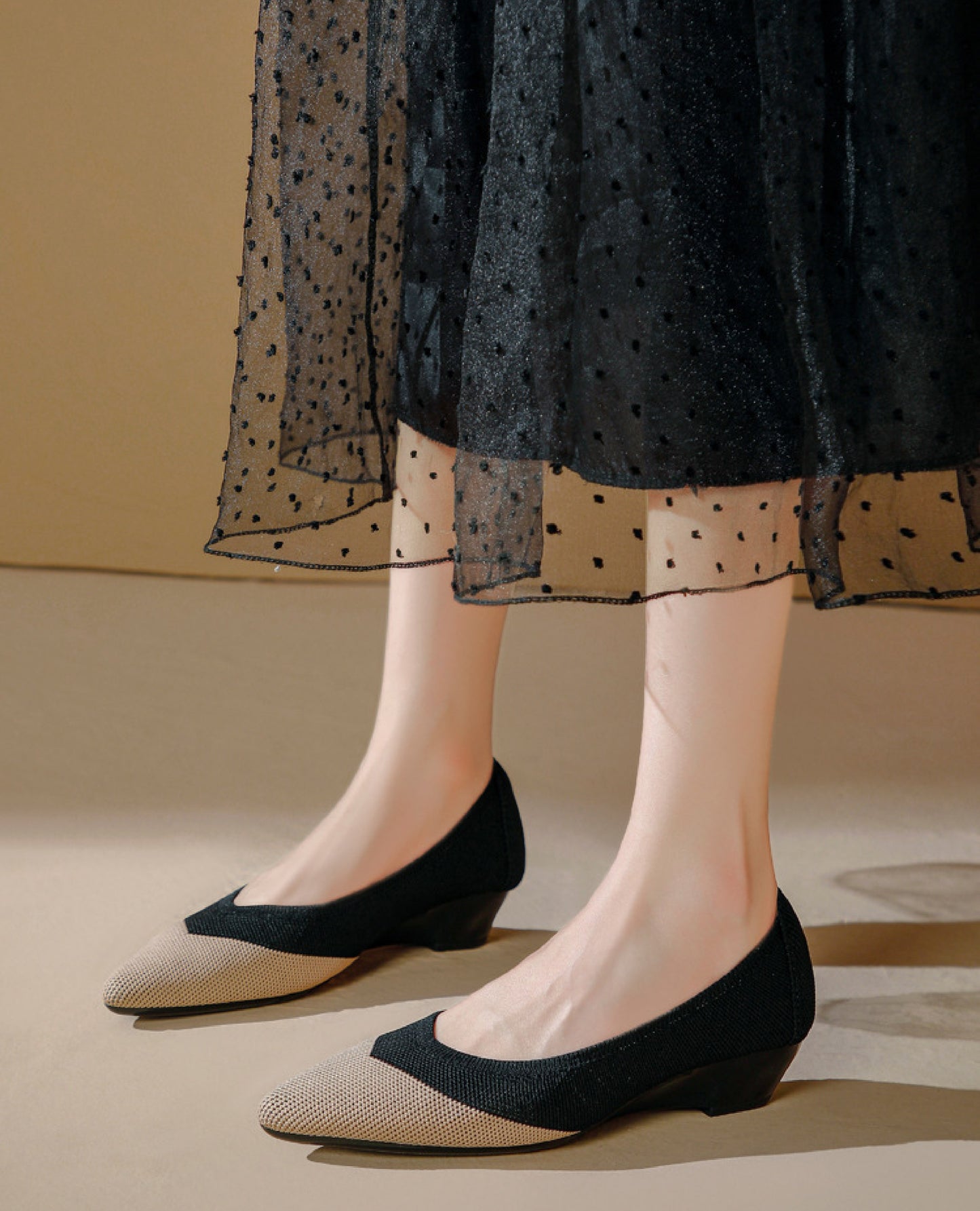 Pointed-Toe Ballet Flats