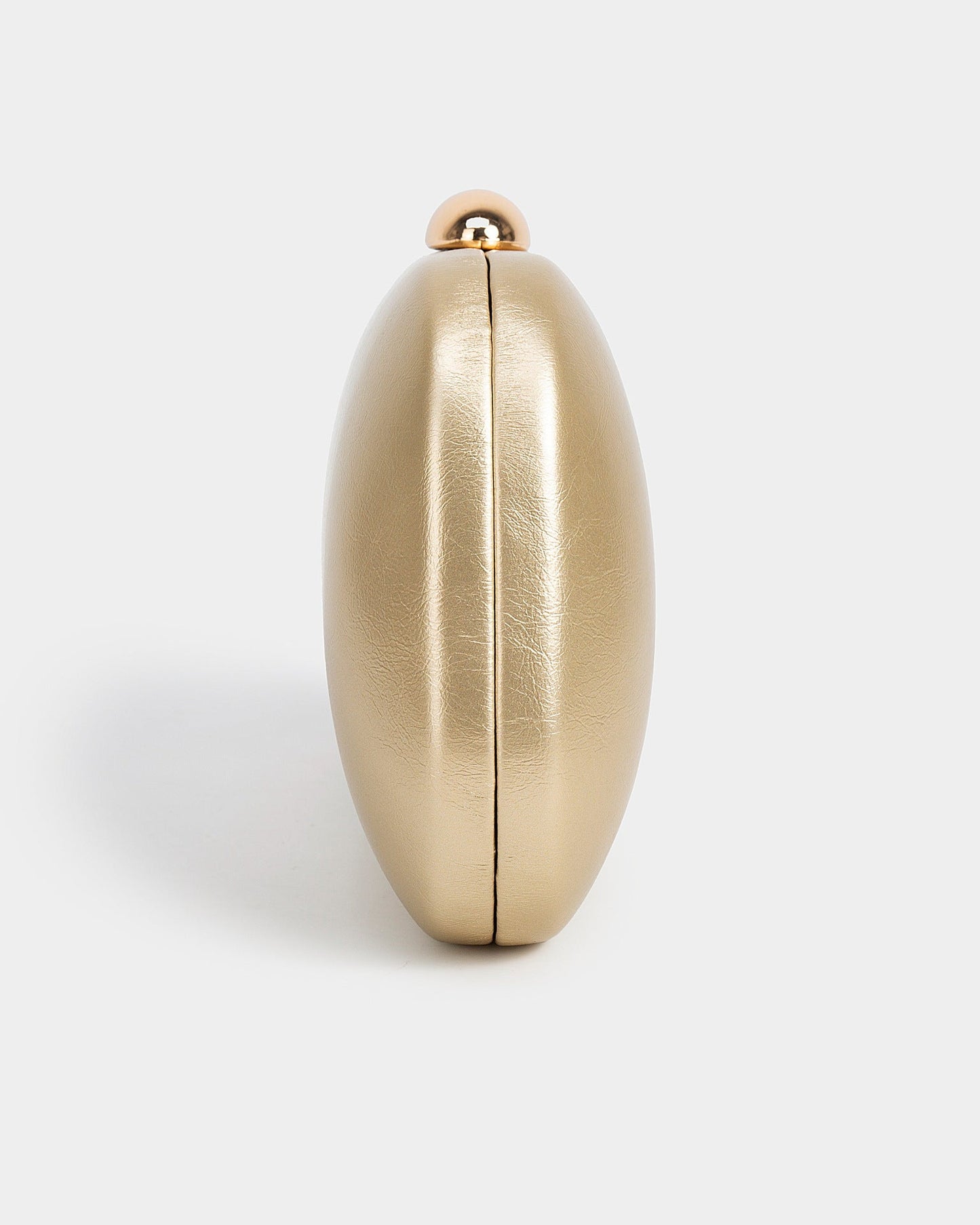 Elysian Sculpted Metallic Clutch