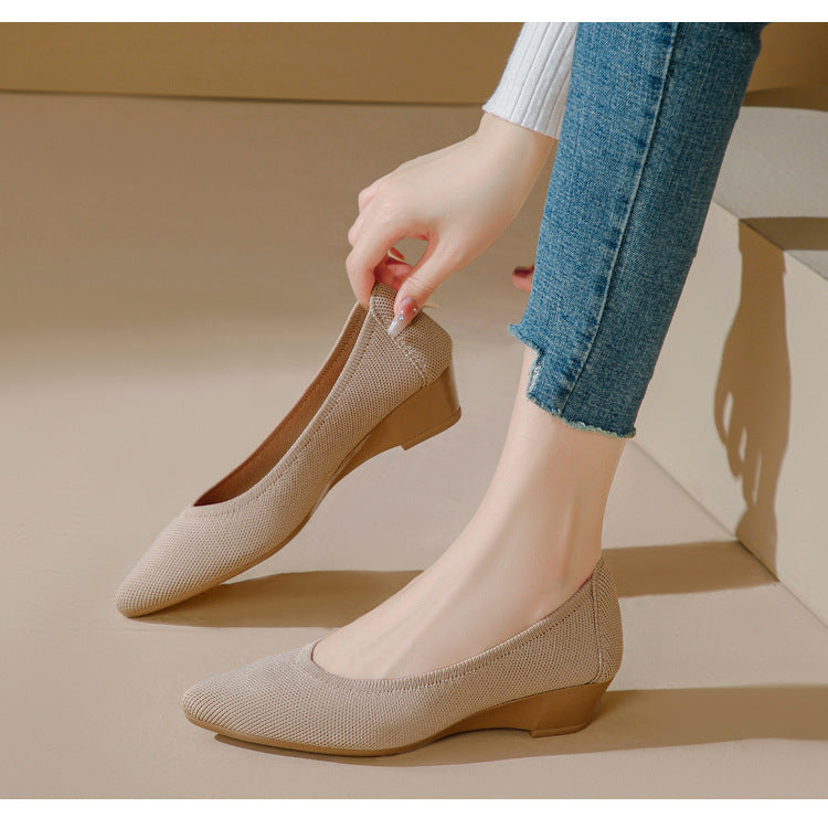 Pointed-Toe Ballet Flats