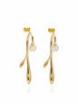 Gold Vine Earrings