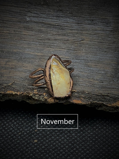 November (Citrine) Ring