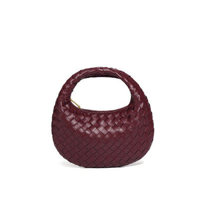 Luxe Woven Crescent Bag