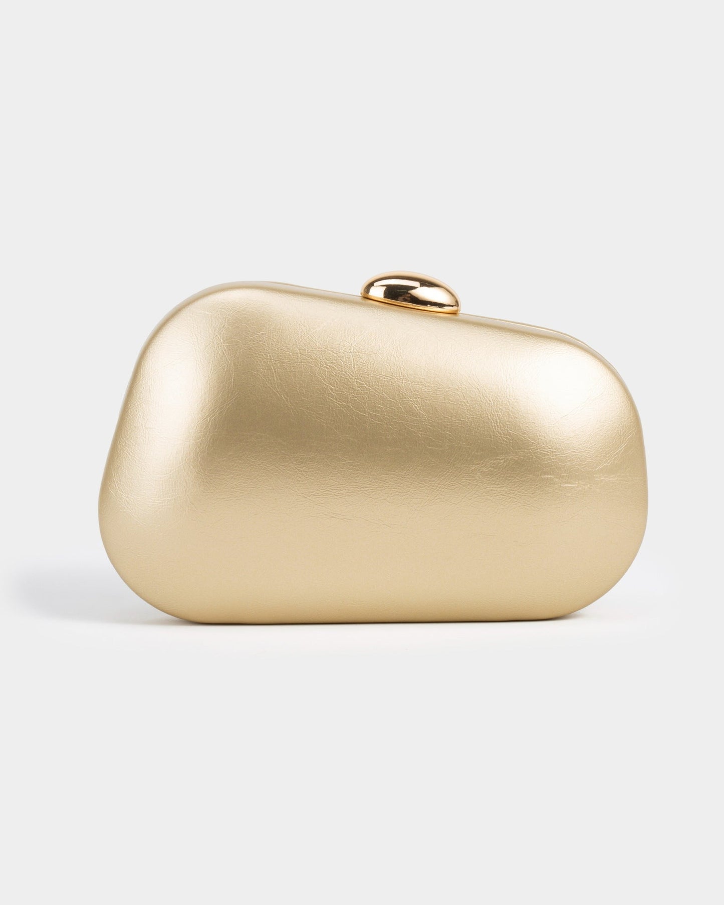 Elysian Sculpted Metallic Clutch