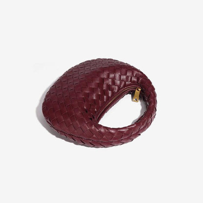 Luxe Woven Crescent Bag