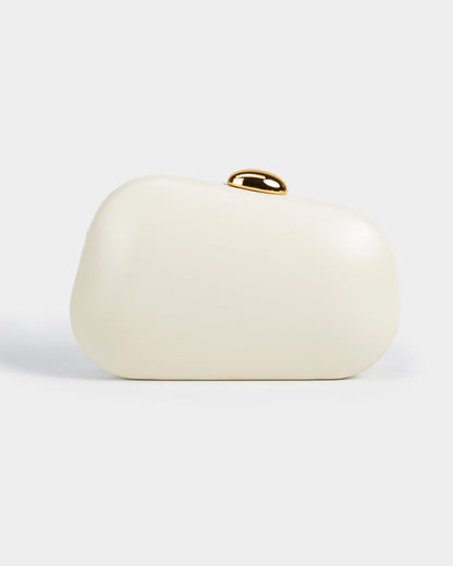 Elysian Sculpted Metallic Clutch