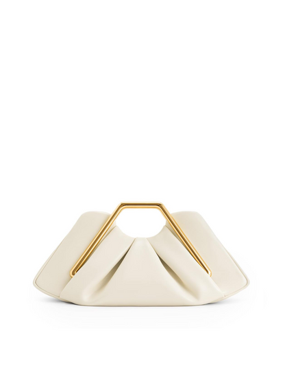 The Valentina Sculptural Top-Handle Clutch