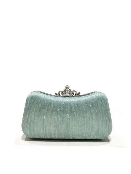 The Aurelia Crystal-Embellished Evening Clutch