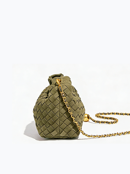 Aurelia Suede Weave Mini Crossbody