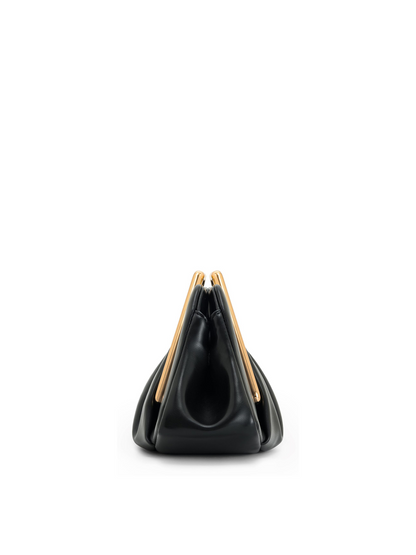 The Valentina Sculptural Top-Handle Clutch