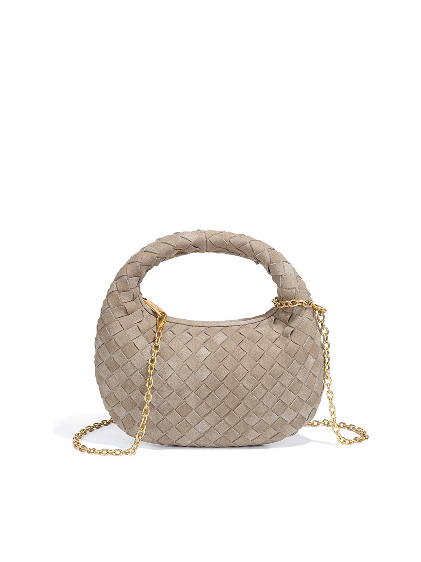 The Seraphina Woven Crescent Bag