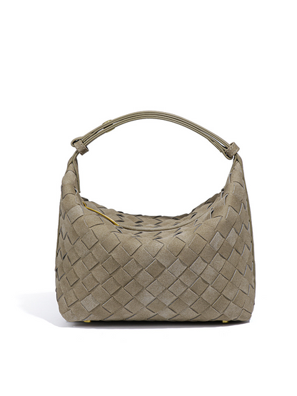 Valencia Suede Weave Shoulder Bag