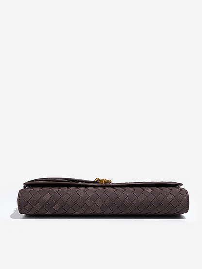 Celestia Suede Weave Evening Clutch