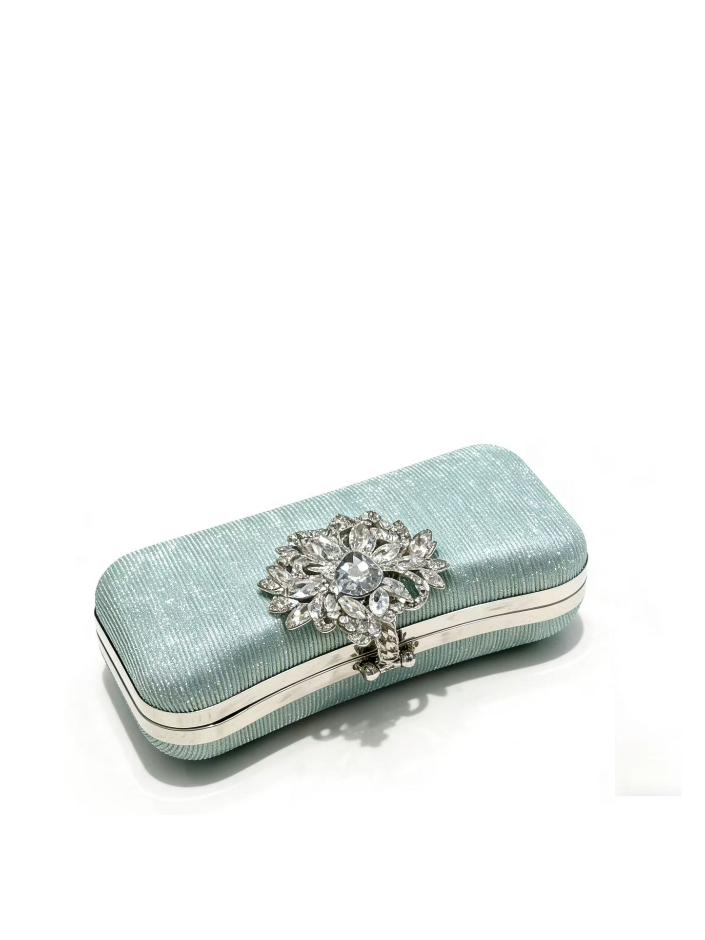 The Aurelia Crystal-Embellished Evening Clutch