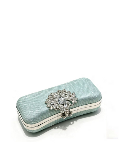 The Aurelia Crystal-Embellished Evening Clutch