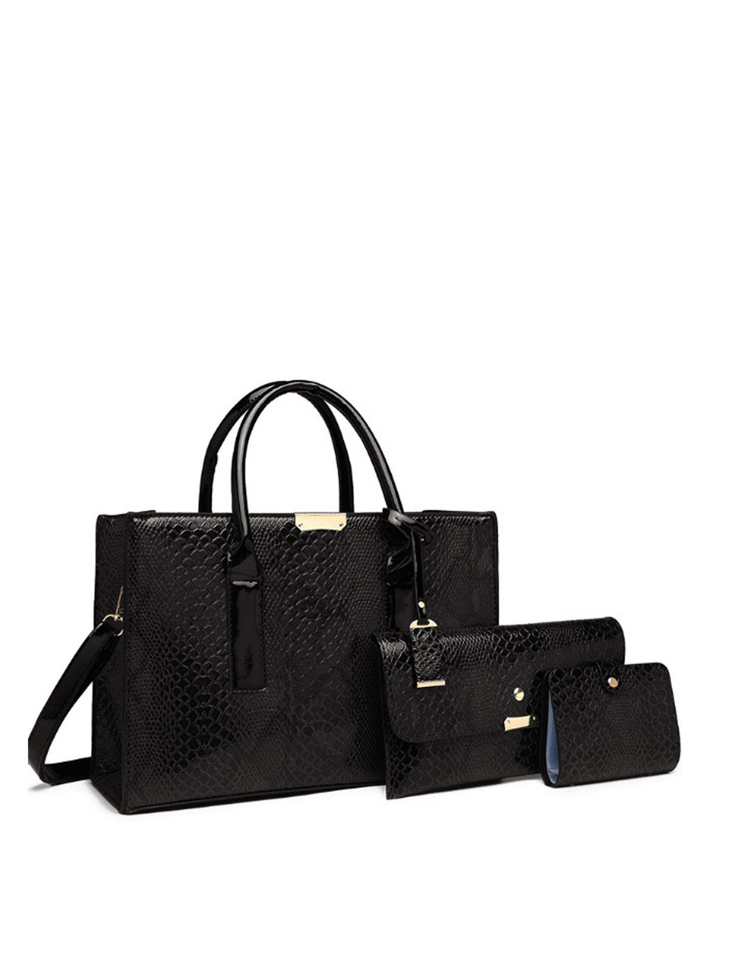 Serpentina Luxe 3-Piece Tote Set