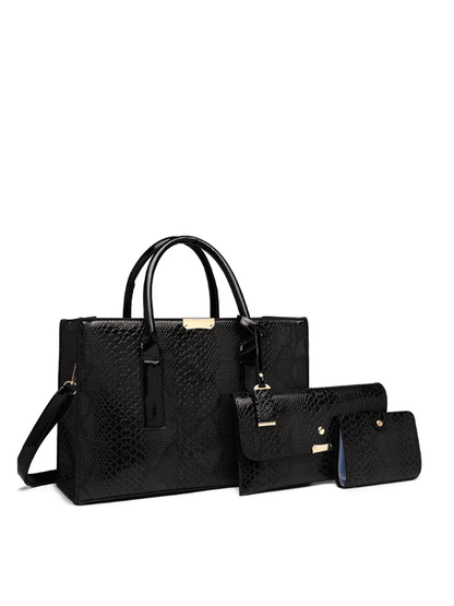 Serpentina Luxe 3-Piece Tote Set