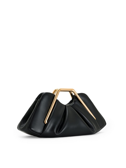 The Valentina Sculptural Top-Handle Clutch
