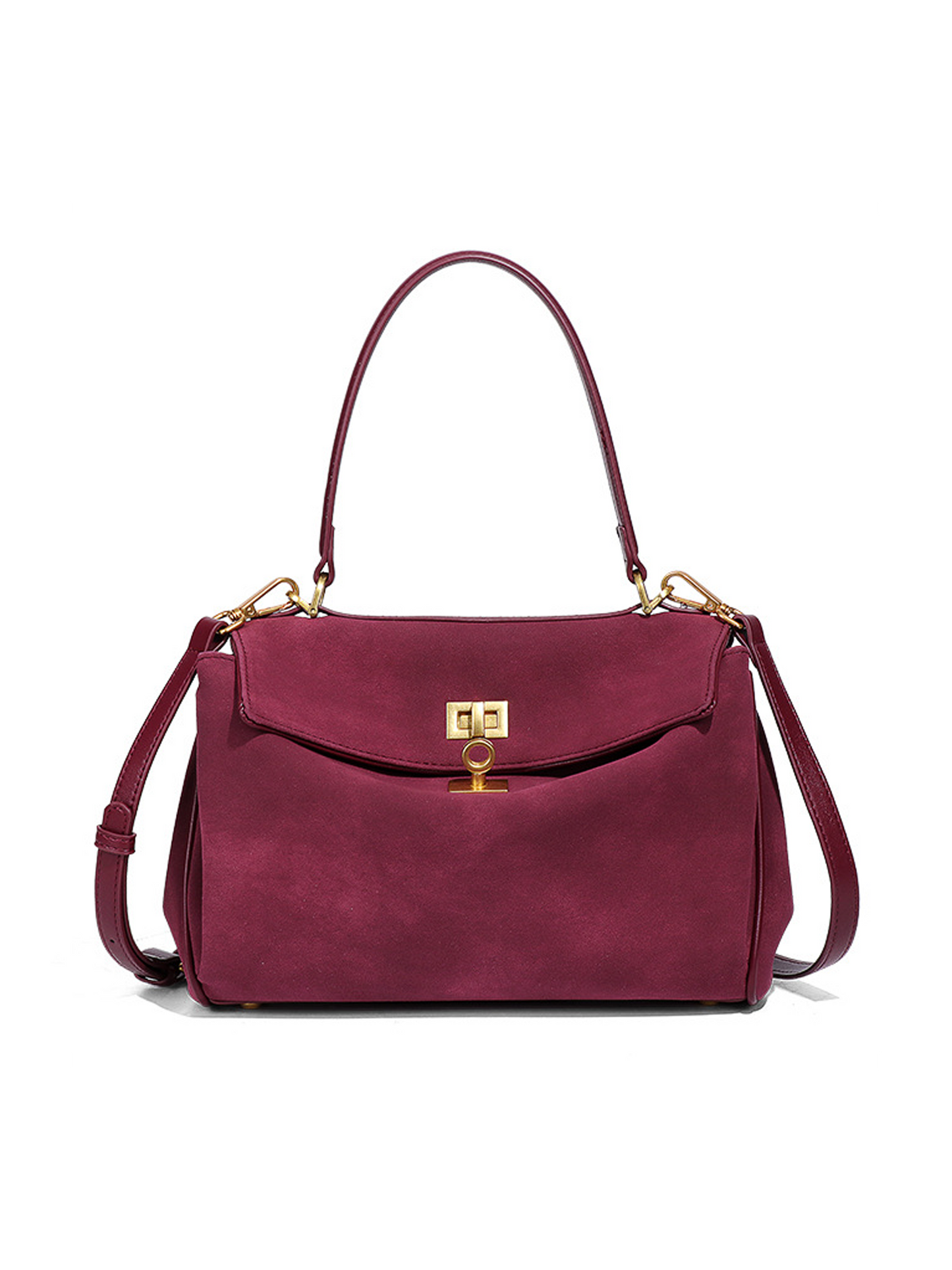 Selene Suede Luxe Satchel