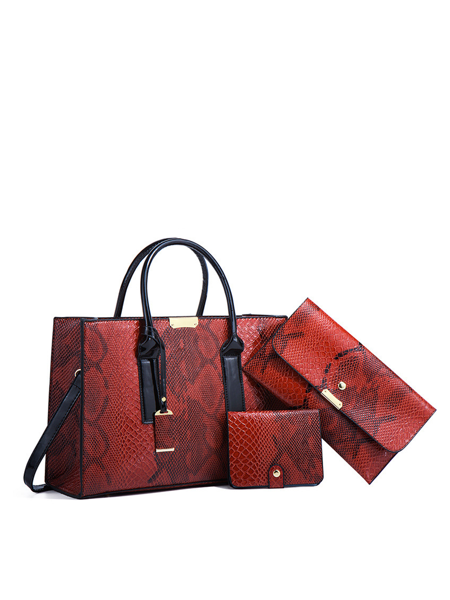 Serpentina Luxe 3-Piece Tote Set