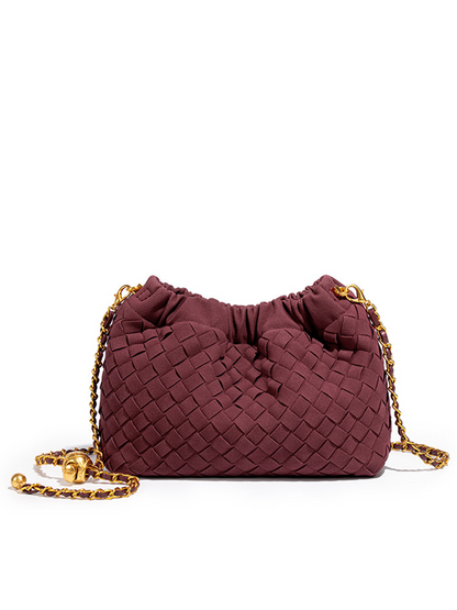 Aurelia Suede Weave Mini Crossbody