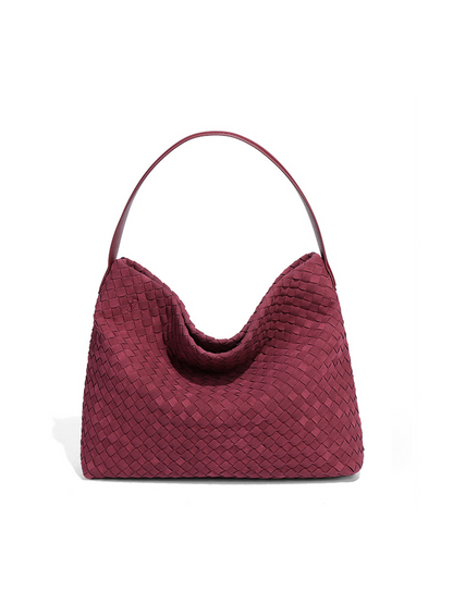 Aurevo Suede Weave Luxe Tote