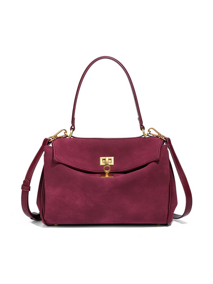 Selene Suede Luxe Satchel