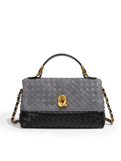 Aurelia Duo-Weave Suede Luxe Bag