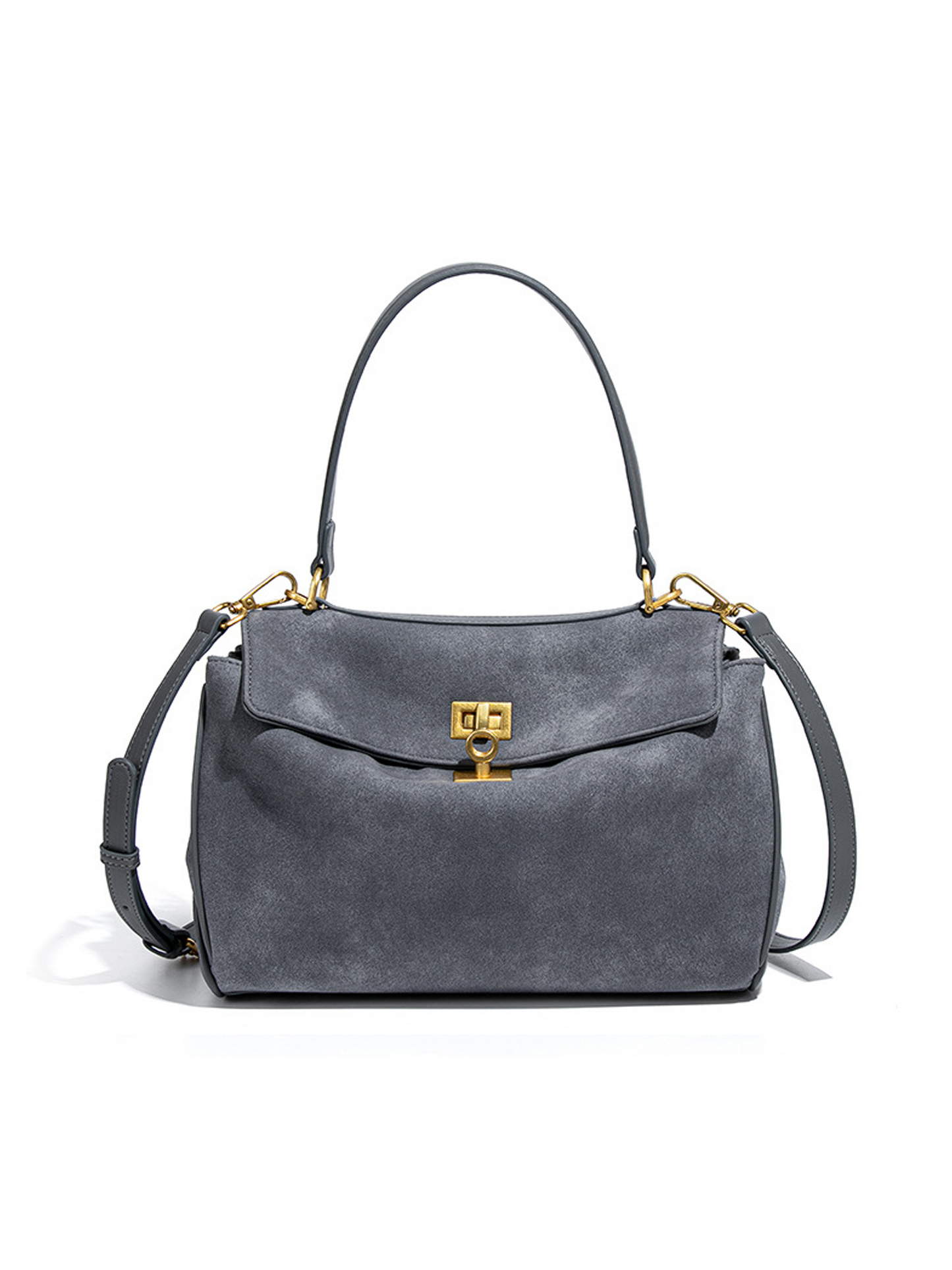 Selene Suede Luxe Satchel