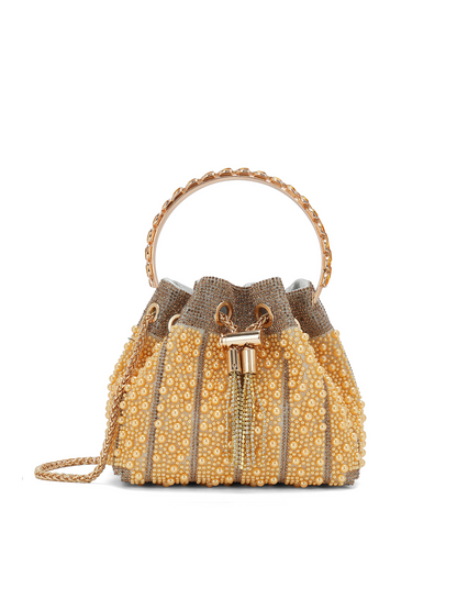The Aurélia Pearl Drawstring Evening Bag