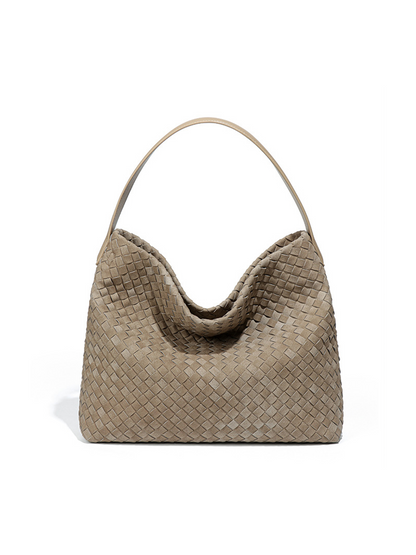 Aurevo Suede Weave Luxe Tote