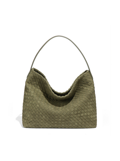 Aurevo Suede Weave Luxe Tote