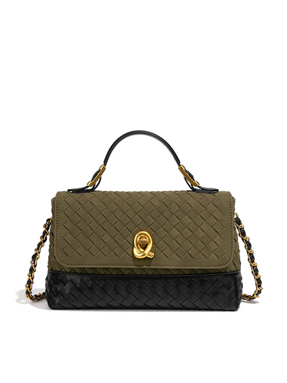 Aurelia Duo-Weave Suede Luxe Bag