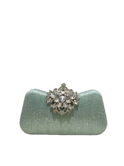The Aurelia Crystal-Embellished Evening Clutch