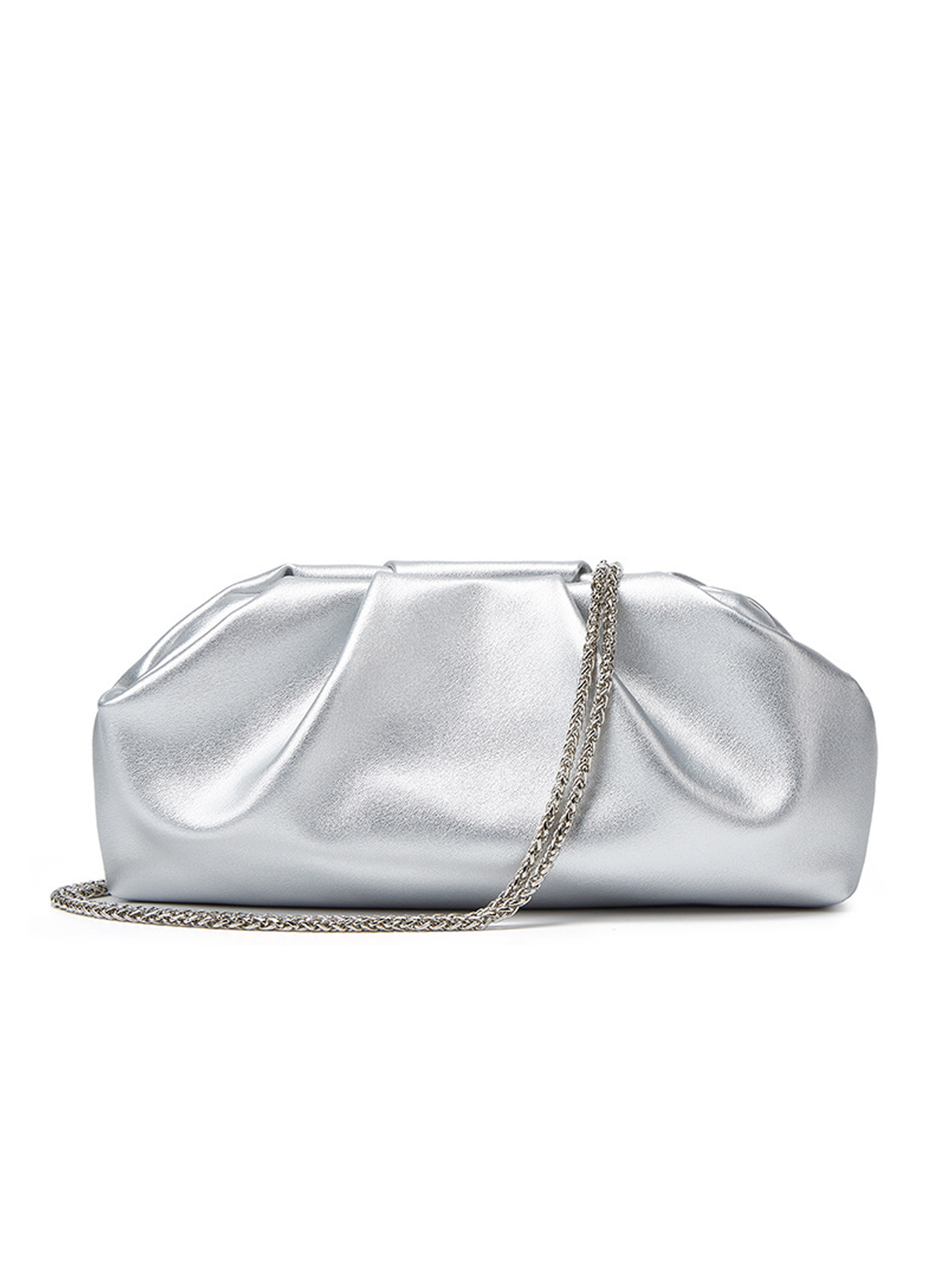 Celina Metallic Cloud Clutch