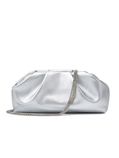 Celina Metallic Cloud Clutch