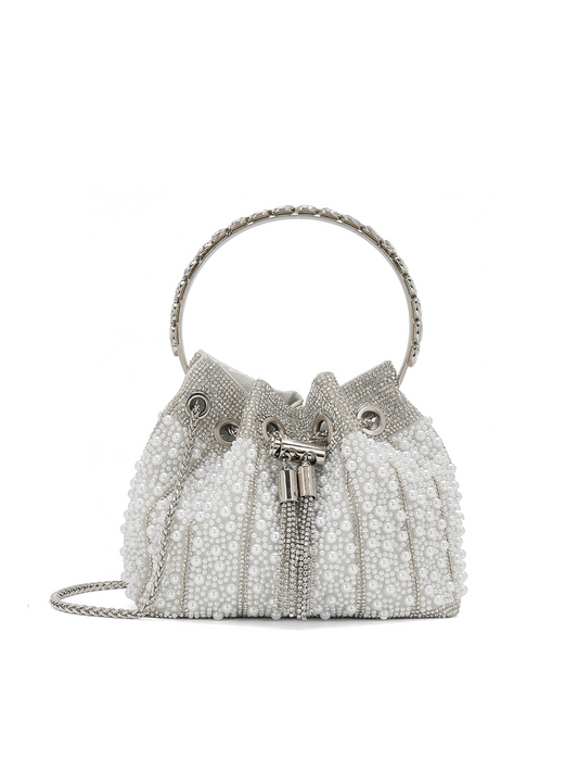 The Aurélia Pearl Drawstring Evening Bag
