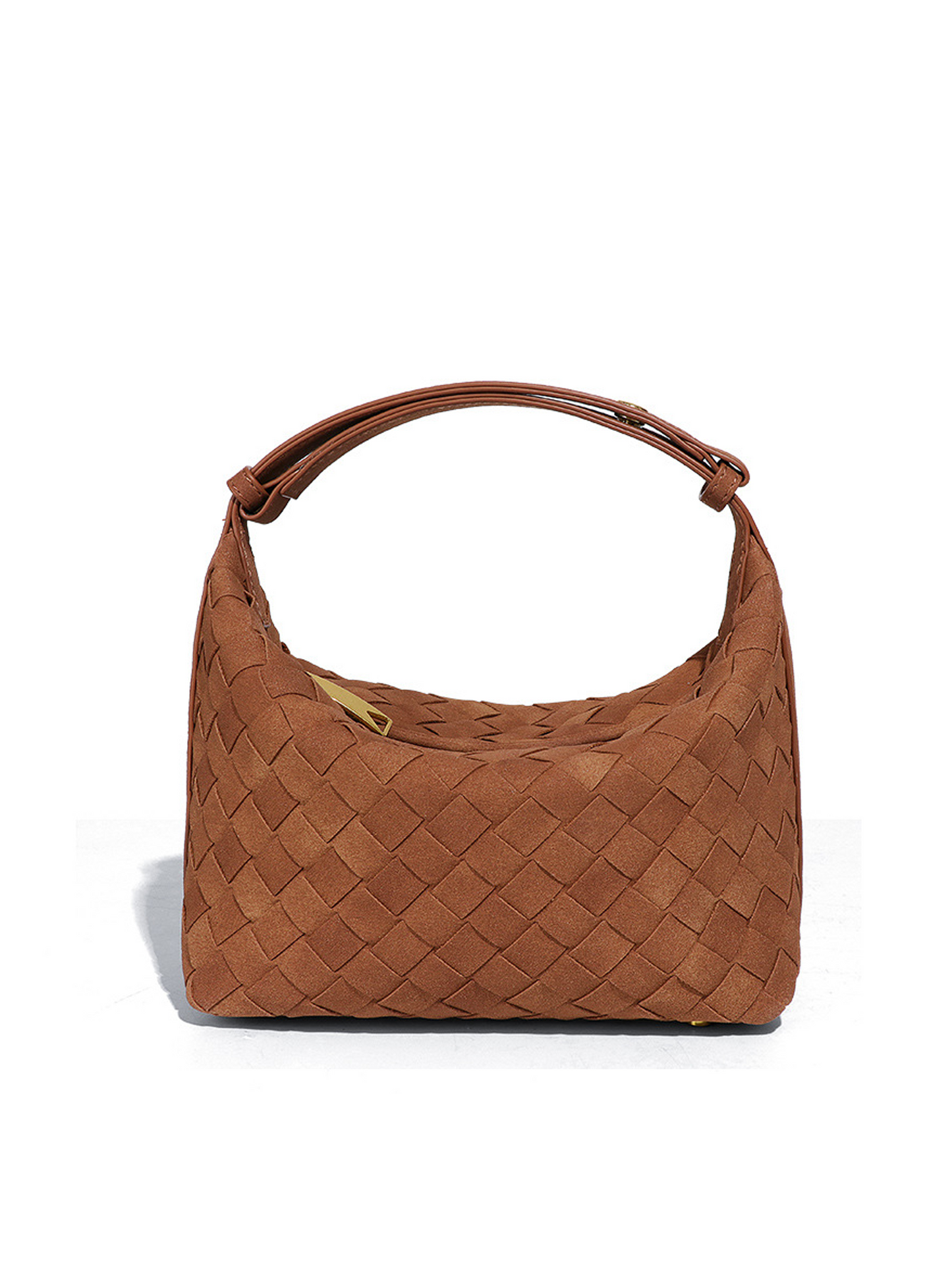 Valencia Suede Weave Shoulder Bag