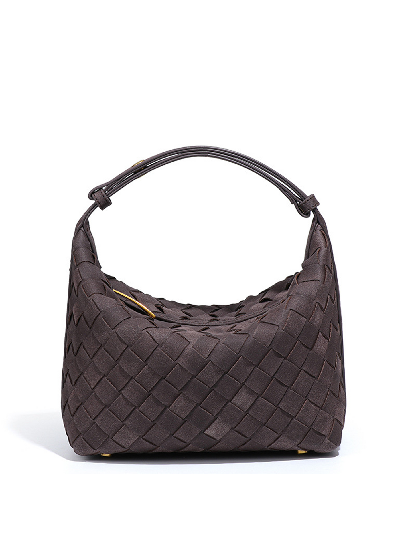 Valencia Suede Weave Shoulder Bag