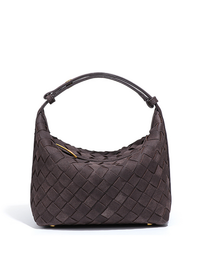Valencia Suede Weave Shoulder Bag